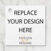 カスタム設計印刷サービスメッセージカード フェイバータグ (正面)