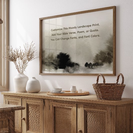 カスタム詩Farmhouseの自分の単語をアップモダンロード ポスター