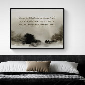 カスタム詩Farmhouseの自分の単語をアップモダンロード ポスター