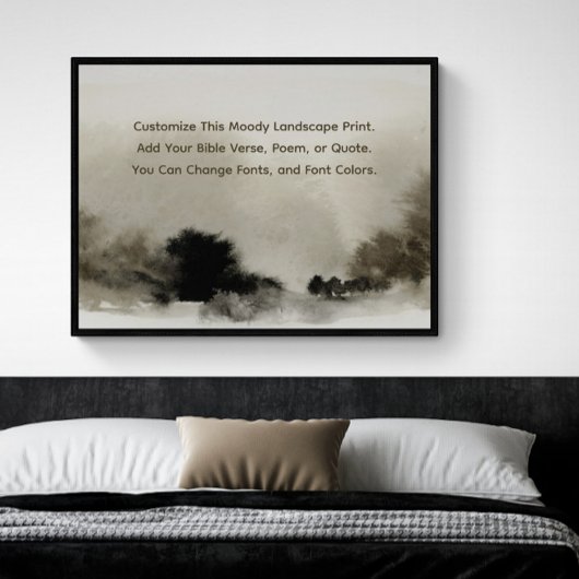 カスタム詩Farmhouseの自分の単語をアップモダンロード ポスター