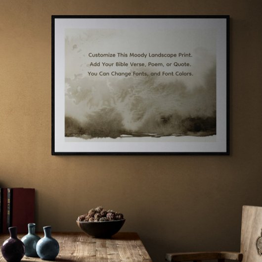 カスタム詩Farmhouseの自分の単語をアップモダンロード ポスター