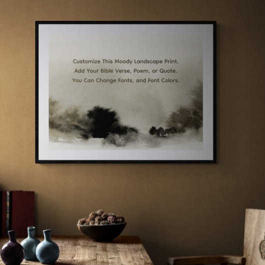 カスタム詩Farmhouseの自分の単語をアップモダンロード ポスター