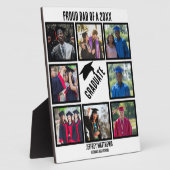 カスタム誇りを持ったパパ卒業写真コラージュ フォトプラーク (側面)