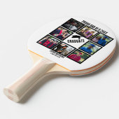 カスタム誇りを持ったパパ卒業写真コラージュ 卓球ラケット (正面アングル)