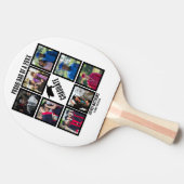 カスタム誇りを持ったパパ卒業写真コラージュ 卓球ラケット (横)