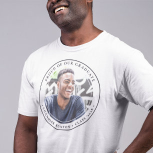 カスタム誇りを持った卒業写真の Tシャツ