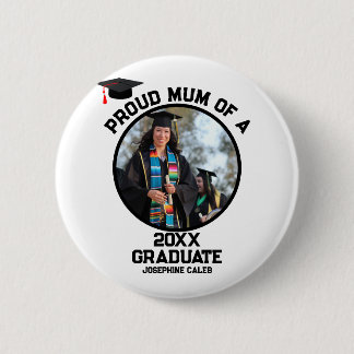 カスタム誇りを持った大学院写真のMum 缶バッジ