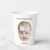 カスタム誕生日の結婚婚約 紙コップ (正面)