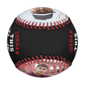 カスタム誕生日カッコいい10代の若者用ギフト 野球ボール (裏面)