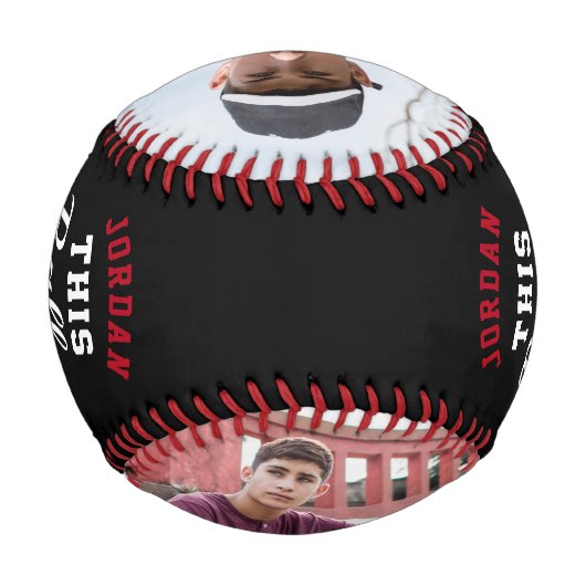 カスタム誕生日カッコいい10代の若者用ギフト 野球ボール (裏面)