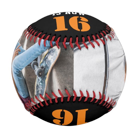 カスタム誕生日カッコいい10代の若者用ギフト 野球ボール (正面)