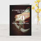 カスタム誕生日カードのユーモアはどんな年齢にも合わせる カード (黄色い花)