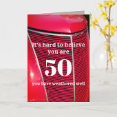 カスタム誕生日カードのユーモアはどんな年齢にも合わせる カード (黄色い花)