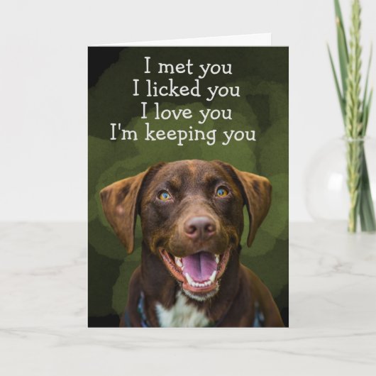 カスタム誕生日カードのラブラドール取得 サンキューカード (正面)