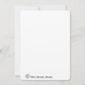 カスタム誕生日カード 招待状 (裏面)