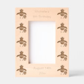 カスタム誕生日ガールシックカスタム誕生日 レーザー彫刻フレーム (正面)