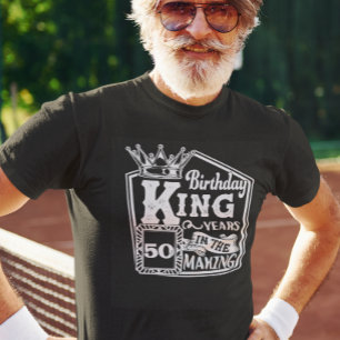カスタム誕生日キングパーソナライズされた年 Tシャツ