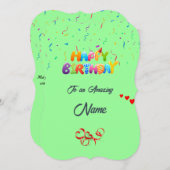 カスタム誕生日グリーティングカード – 美しいデザイン シーズンカード (正面/裏面)