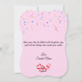 カスタム誕生日グリーティングカード – 美しいデザイン シーズンカード (裏面)