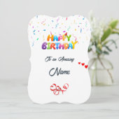 カスタム誕生日グリーティングカード – 美しいデザイン シーズンカード (スタンド正面)