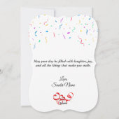 カスタム誕生日グリーティングカード – 美しいデザイン シーズンカード (裏面)