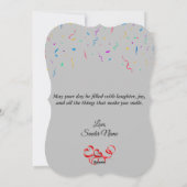 カスタム誕生日グリーティングカード – 美しいデザイン シーズンカード (裏面)