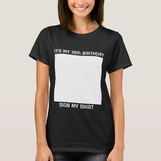 カスタム誕生日サインTシャツ Tシャツ (正面)