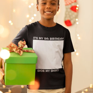 カスタム誕生日サインTシャツ Tシャツ