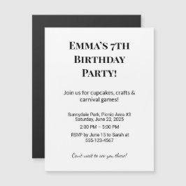 カスタム誕生日セーブザデートマグネット マグネット招待状