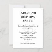 カスタム誕生日セーブザデートマグネット マグネット招待状 (正面)