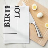 カスタム誕生日テンプレートパーソナライズ贈り物デザイン キッチンタオル (四つ折り)