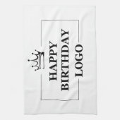カスタム誕生日テンプレートパーソナライズ贈り物デザイン キッチンタオル (縦)