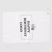 カスタム誕生日テンプレートパーソナライズ贈り物デザイン ゴルフタオル (横)