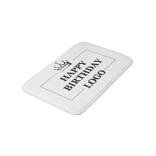 カスタム誕生日テンプレートパーソナライズ贈り物デザイン バスマット (アングル)