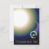 カスタム誕生日トリップのまわりにザサン 招待状 (正面)