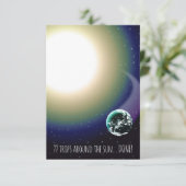 カスタム誕生日トリップのまわりにザサン 招待状 (スタンド正面)