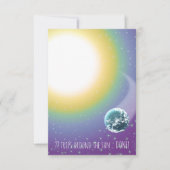 カスタム誕生日トリップのまわりにザサン 招待状 (正面)