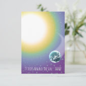 カスタム誕生日トリップのまわりにザサン 招待状 (スタンド正面)