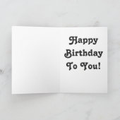 カスタム誕生日ハッピー20thシュガースカルカード カード (内部)