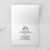 カスタム誕生日バイクやる気を起こさせるサイクリング カード (内部)