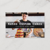 カスタム誕生日パン事業会社ブシン 名刺 (正面)