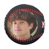 カスタム誕生日パーソナライズされた写真プレゼント 野球ボール (正面左)