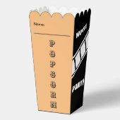 カスタム誕生日パーティスナック映画ナイトポップコーン フェイバーボックス (裏面)