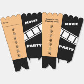 カスタム誕生日パーティスナック映画ナイトポップコーン フェイバーボックス (見開き)