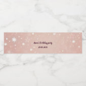 カスタム誕生日パーティーウォーターボトルラベル ペットボトルラベル (シングルラベル)