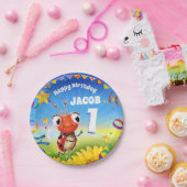 カスタム誕生日パーティープレート1歳 ペーパープレート (パーティー)