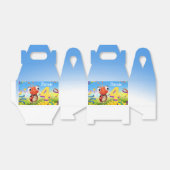 カスタム誕生日パーティーボックスボーイ4yrsリル' Ladybug フェイバーボックス (折り畳みなし)