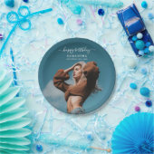 カスタム誕生日パーティー自撮写真 ペーパープレート (パーティー)