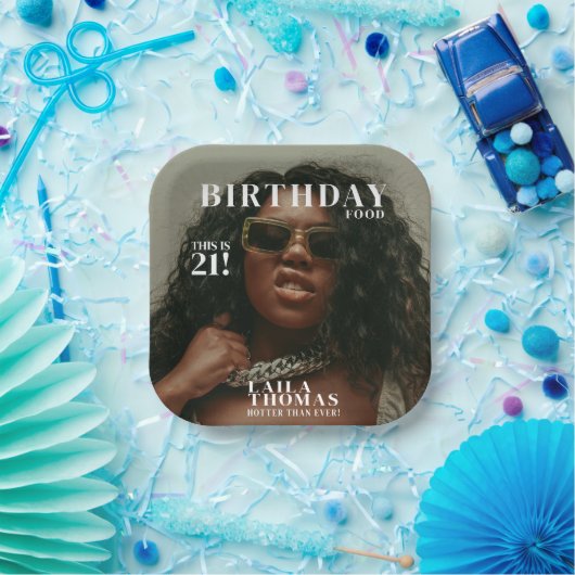 カスタム誕生日パーティー雑誌の表紙 ペーパープレート (パーティー)