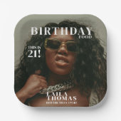 カスタム誕生日パーティー雑誌の表紙 ペーパープレート (正面)